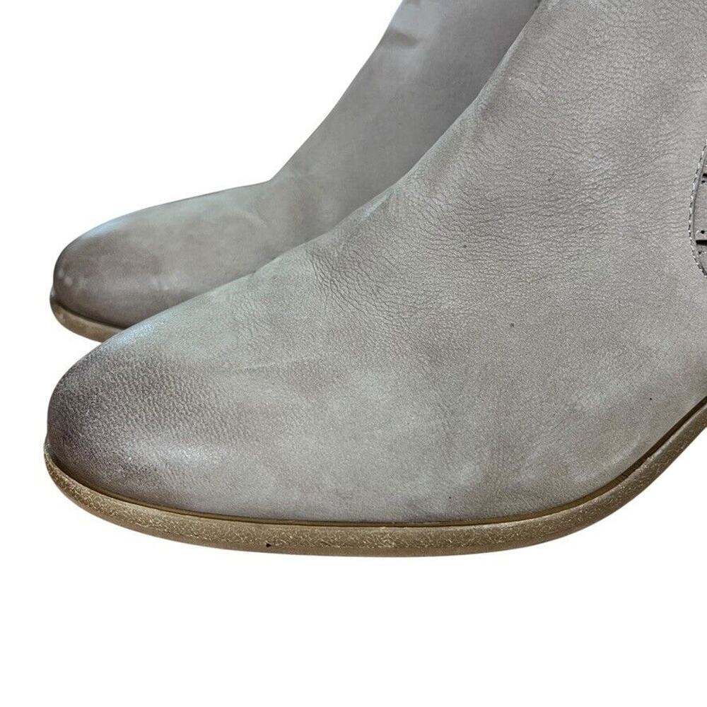 Vince Camuto Prestetta Womens Gray Chunky Heel Ankle Boots Booties Leather 7.5 - Picture 8 of 16